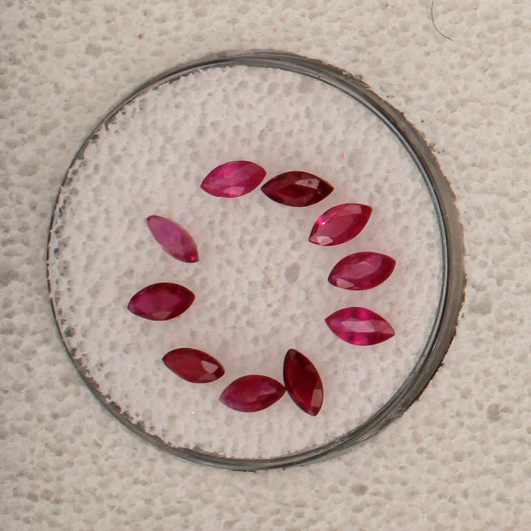 ÄDELSTENSSAMLING, 25 delar.