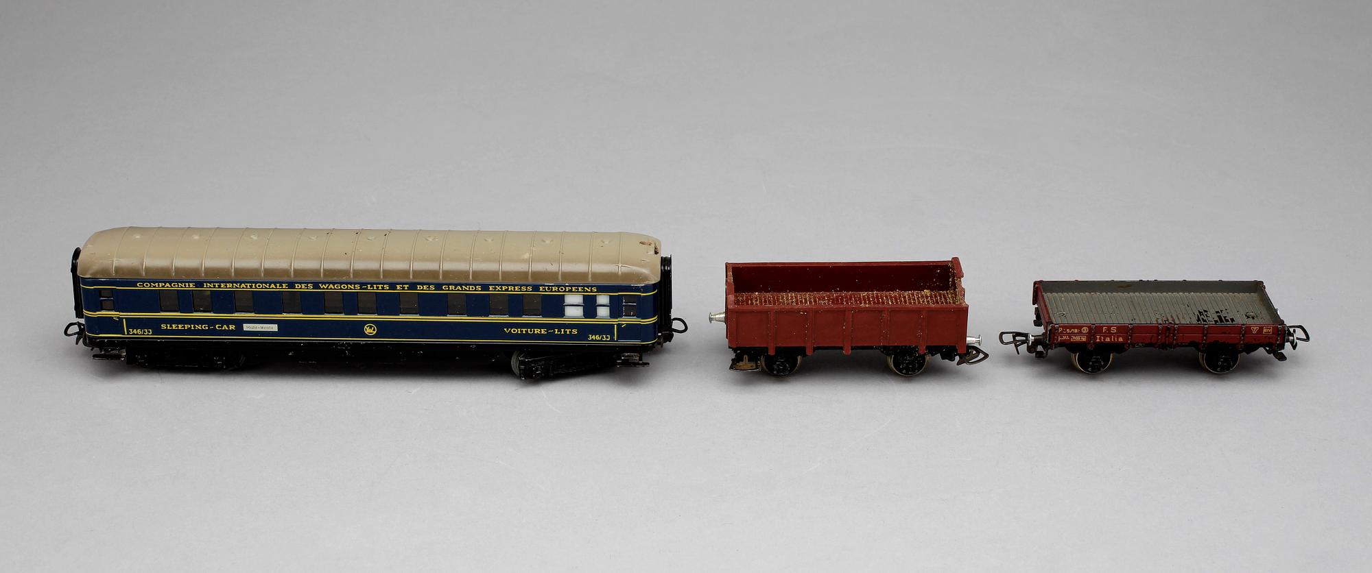 TÅGSET, 47 delar, Märklin, 1900-talets första hälft.