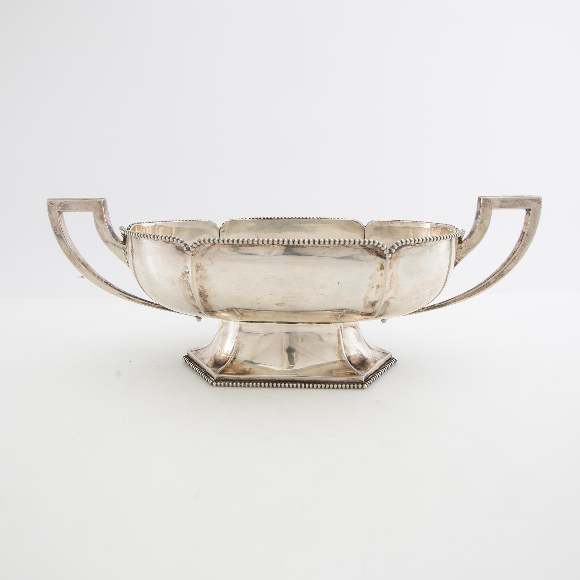 Jardinière silver Swedish import marks first half of the 20th century.