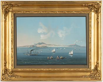 Okänd konstnär, omkring 1860, Vedutor, ett par.