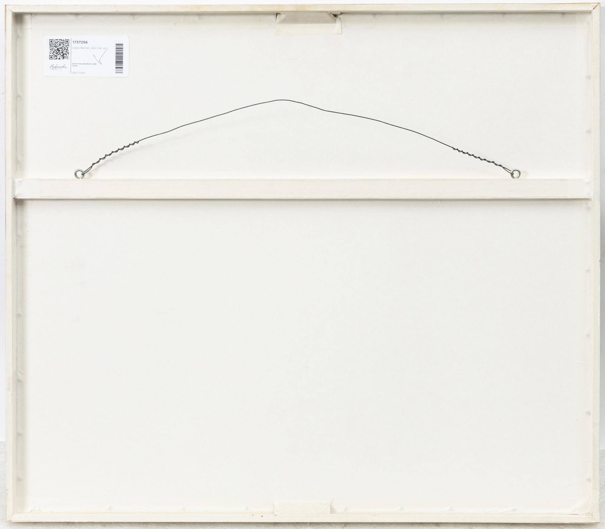 Gösta Werner, Untitled.