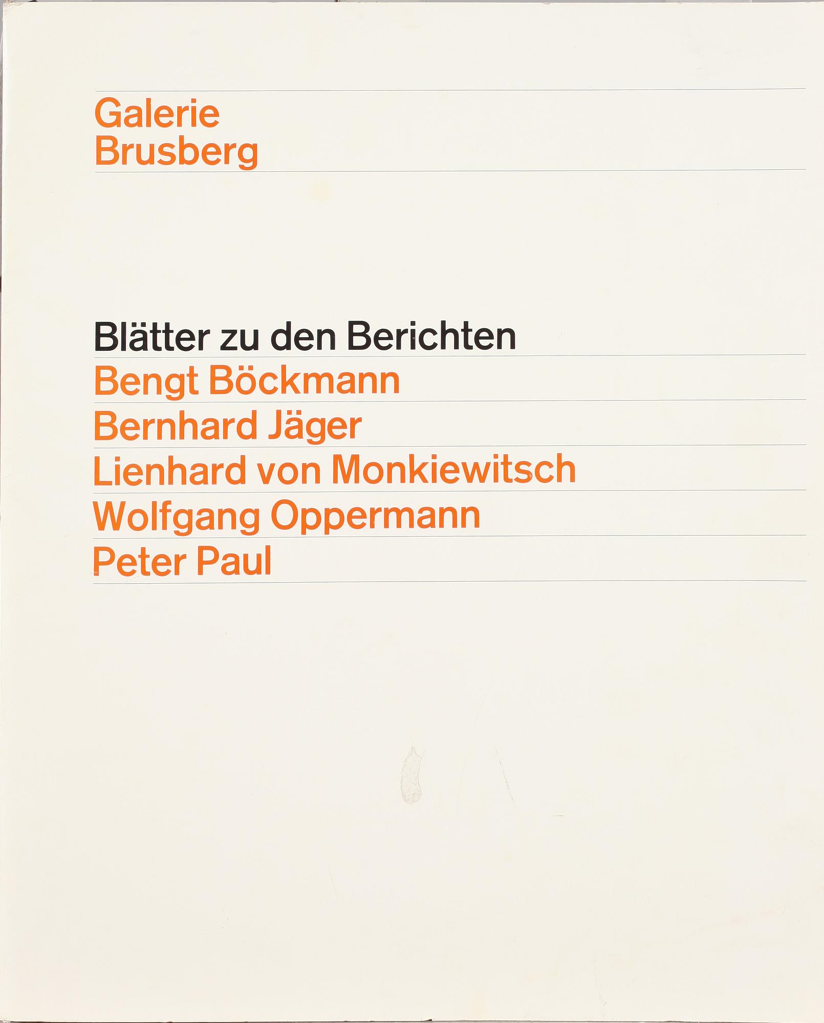 MAPP, 4 färglitografier, Peter Paul, Bernhard Jäger, Leinhard von Monkiewitsch samt Wolfgang Opperman, sign & nr 182/222.