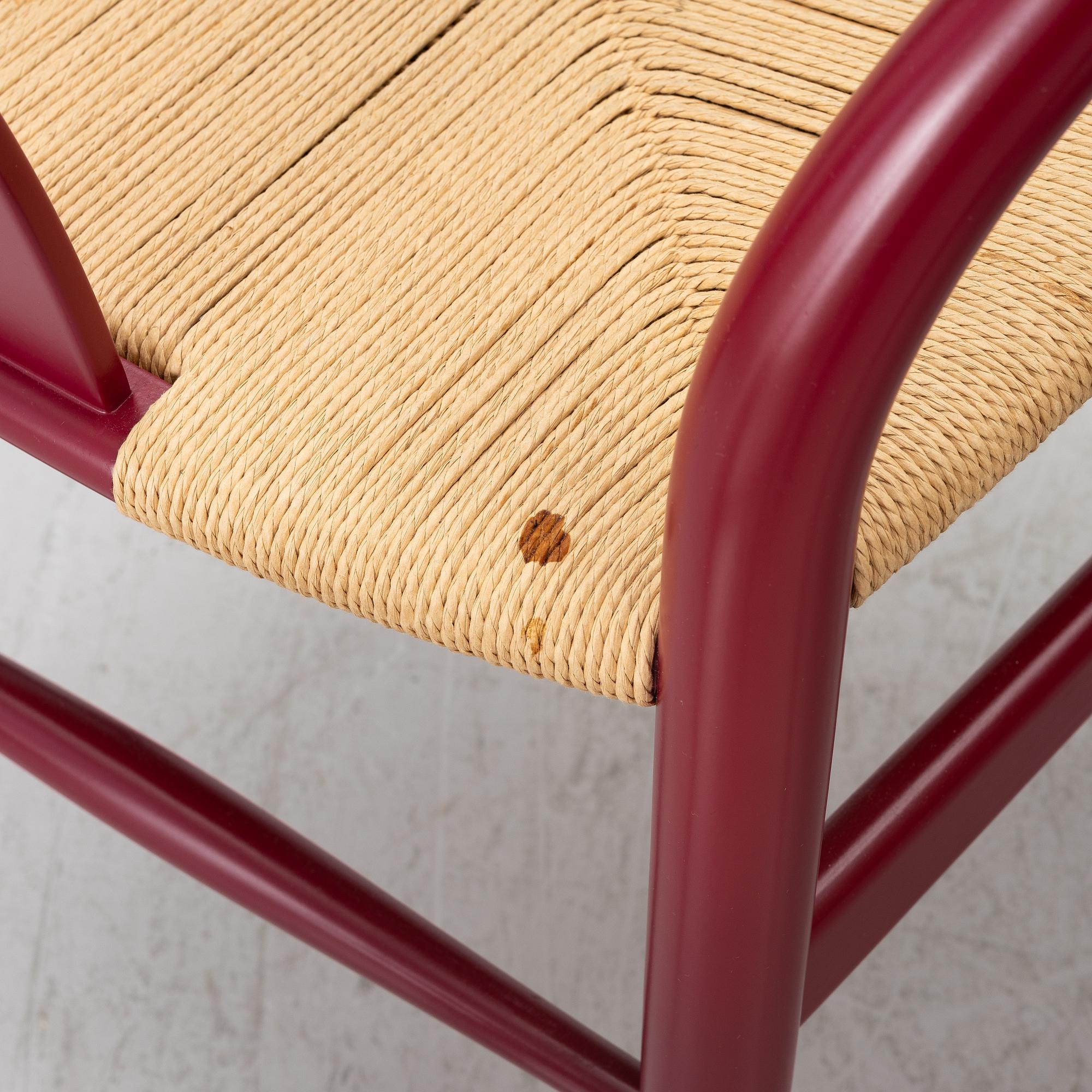 Hans J. Wegner, 6 chairs, model CH-24/"Wishbone Chair", Carl Hansen & Son, Denmark,