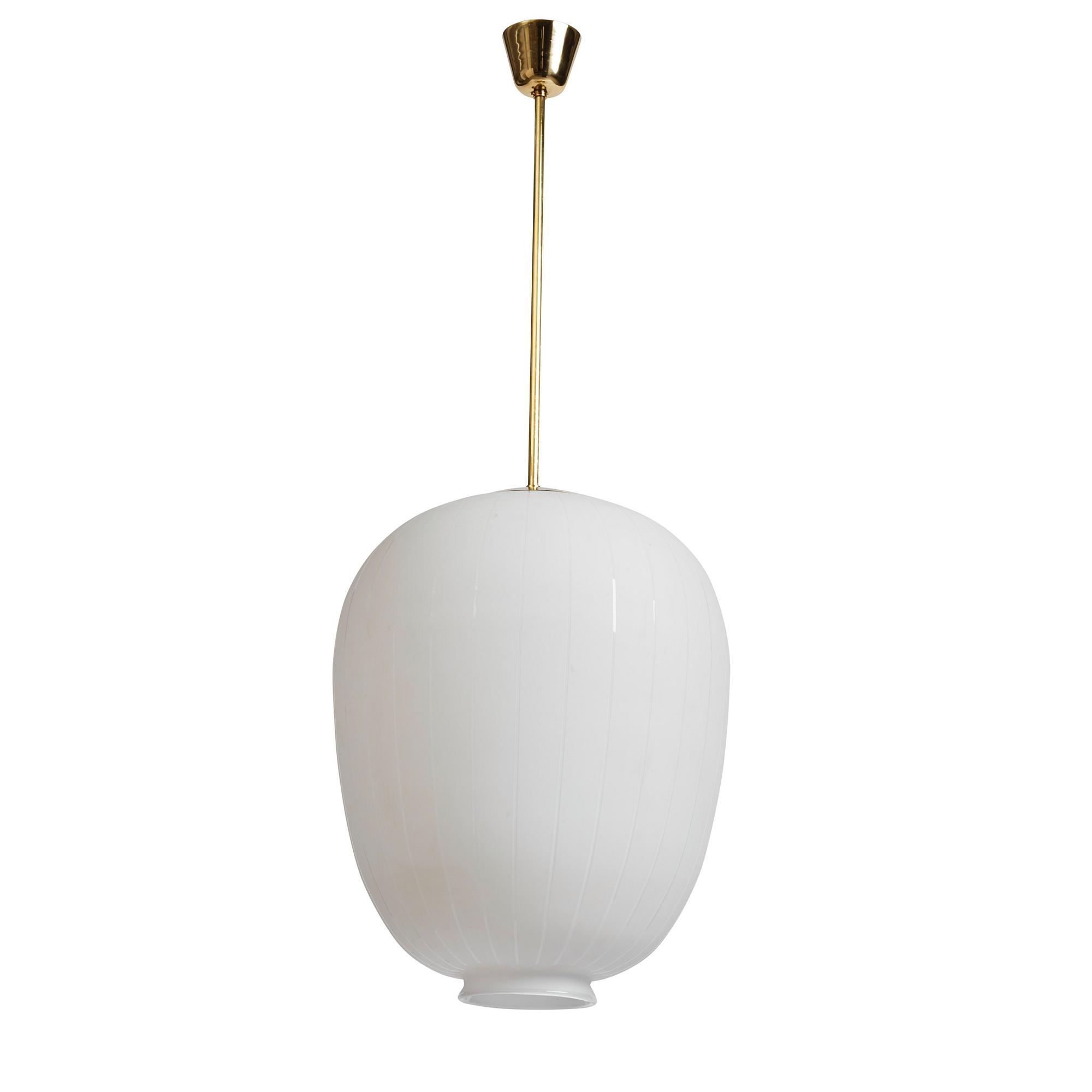 Harald Notini, taklampa, variant av modell "11475 & 11905", Arvid Böhlmarks Lampfabrik, 1940-tal.