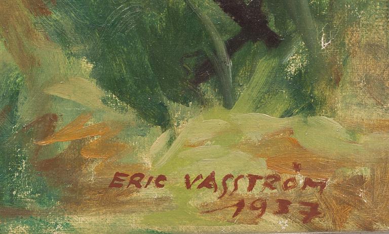 ERIC VASSTRÖM, olja på duk, signerad och daterad 1937.