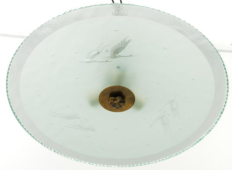 Ceiling lamp, mid-20th century.