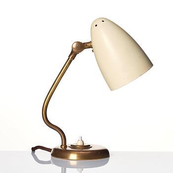Harald Notini, bordslampa, modell "15480", Arvid Böhlmarks Lampfabrik, Stockholm 1940-tal.