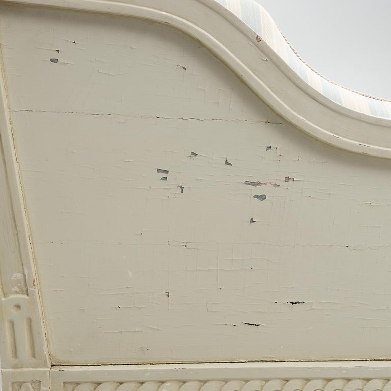 Trågsoffa, av Johan Lindgren, (mästare i Stockholm 1770-1800), Gustaviansk.