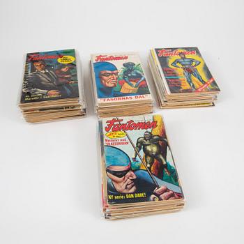 A set of "Serietidningen Fantomen" comic books complete years 1959-63.