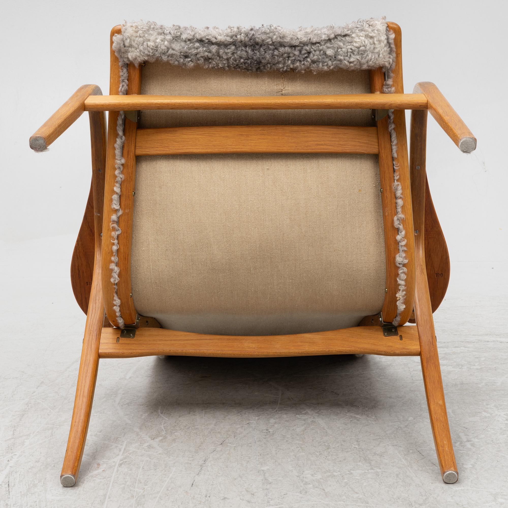 Yngve Ekström, a 'Lamino' easy chair, Swedese, second half of the 20th century.