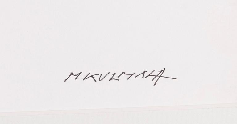 MATTI KULMALA, gouache, signerad.