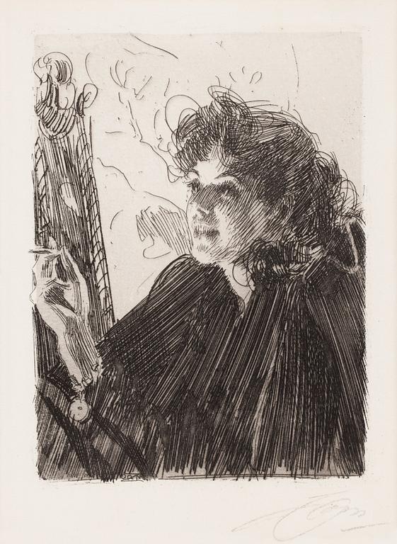 Anders Zorn, "Cigarettrökerska II".