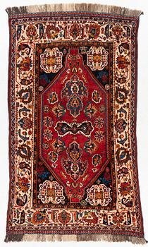 An antique Kashkuli Qashqai rug, South Persia, c. 249 x 150 cm. .