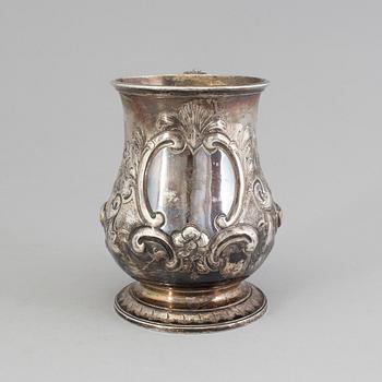 MUGG, silver, London 1855.