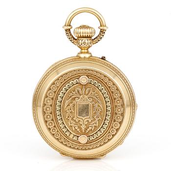 FICKUR, 18 k guld, H. Laforge, Geneve, tot vikt ca 124 gram.