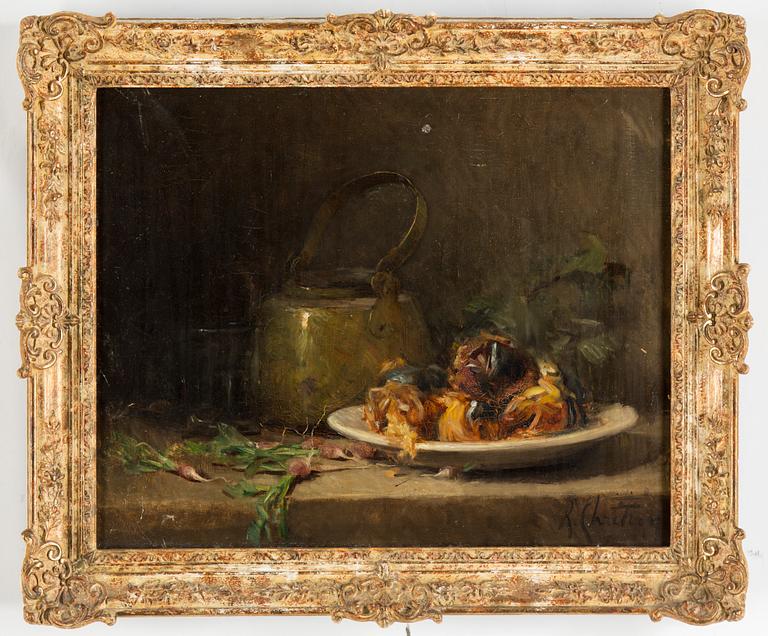 RENÉ LOUIS CHRÉTIEN, oil on canvas, signed.