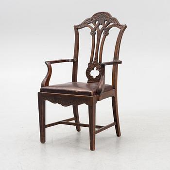 A Chippendale-style armchair, early 20th century.