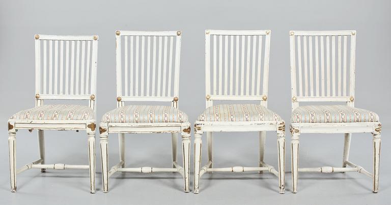 STOLAR, 4 st, gustavianska, 1700-tal.