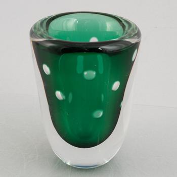 Elis Bergh, a glass vase, Kosta.