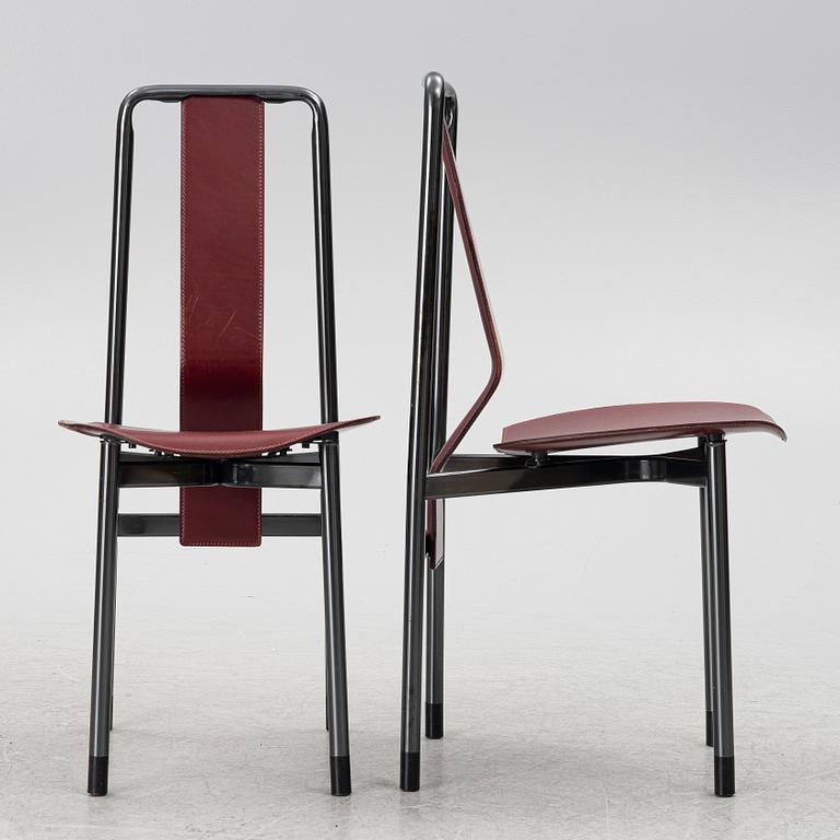 Achille Castiglioni, stolar, 6 st, "Irma", Zanotta, Italien.