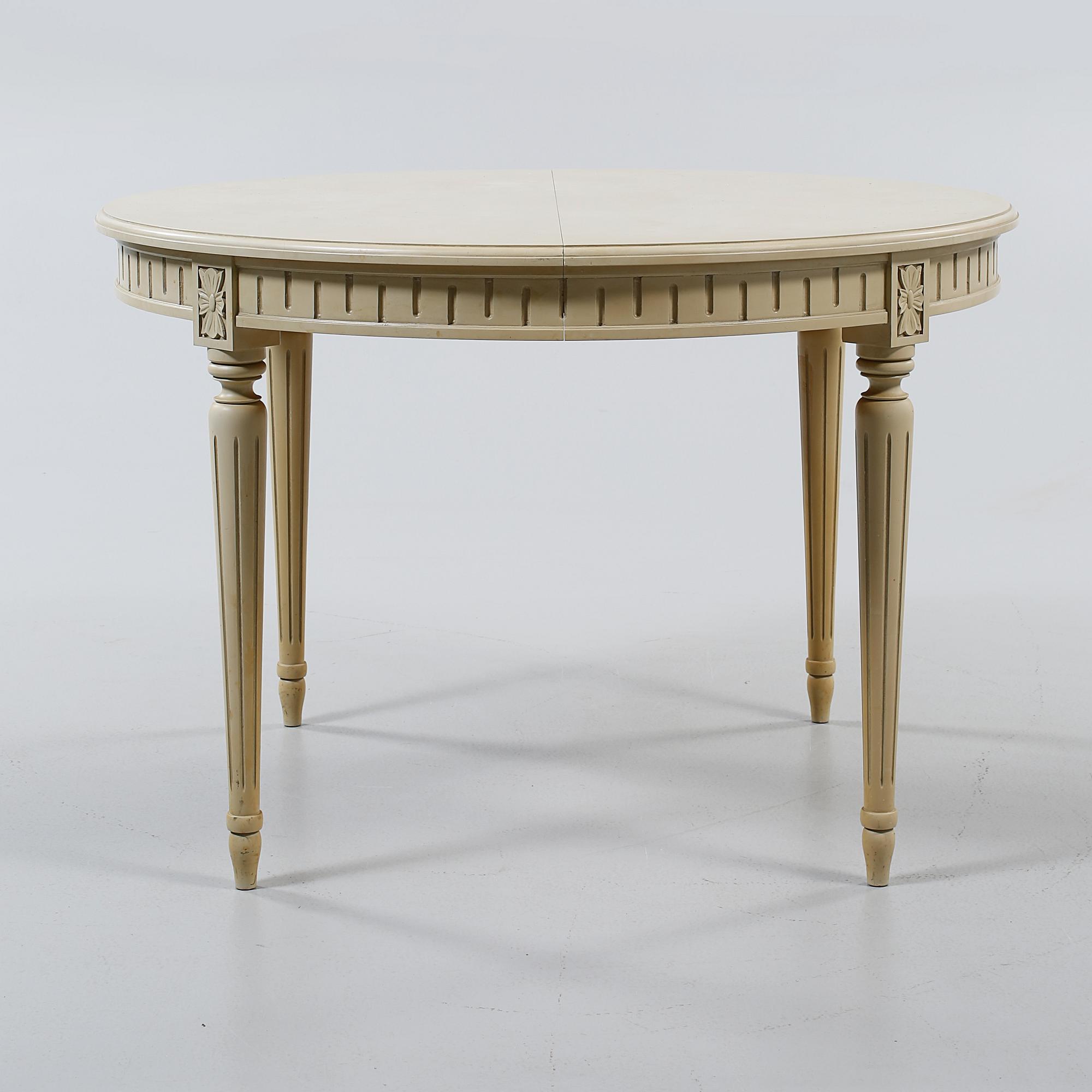 MATGRUPP, 5 delar, gustaviansk stil, 1900-talets andra hälft.