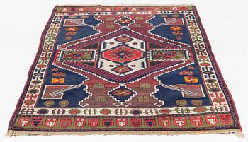 A likely old Anatol/Caucasus rug, c. 207 x 130 cm.
