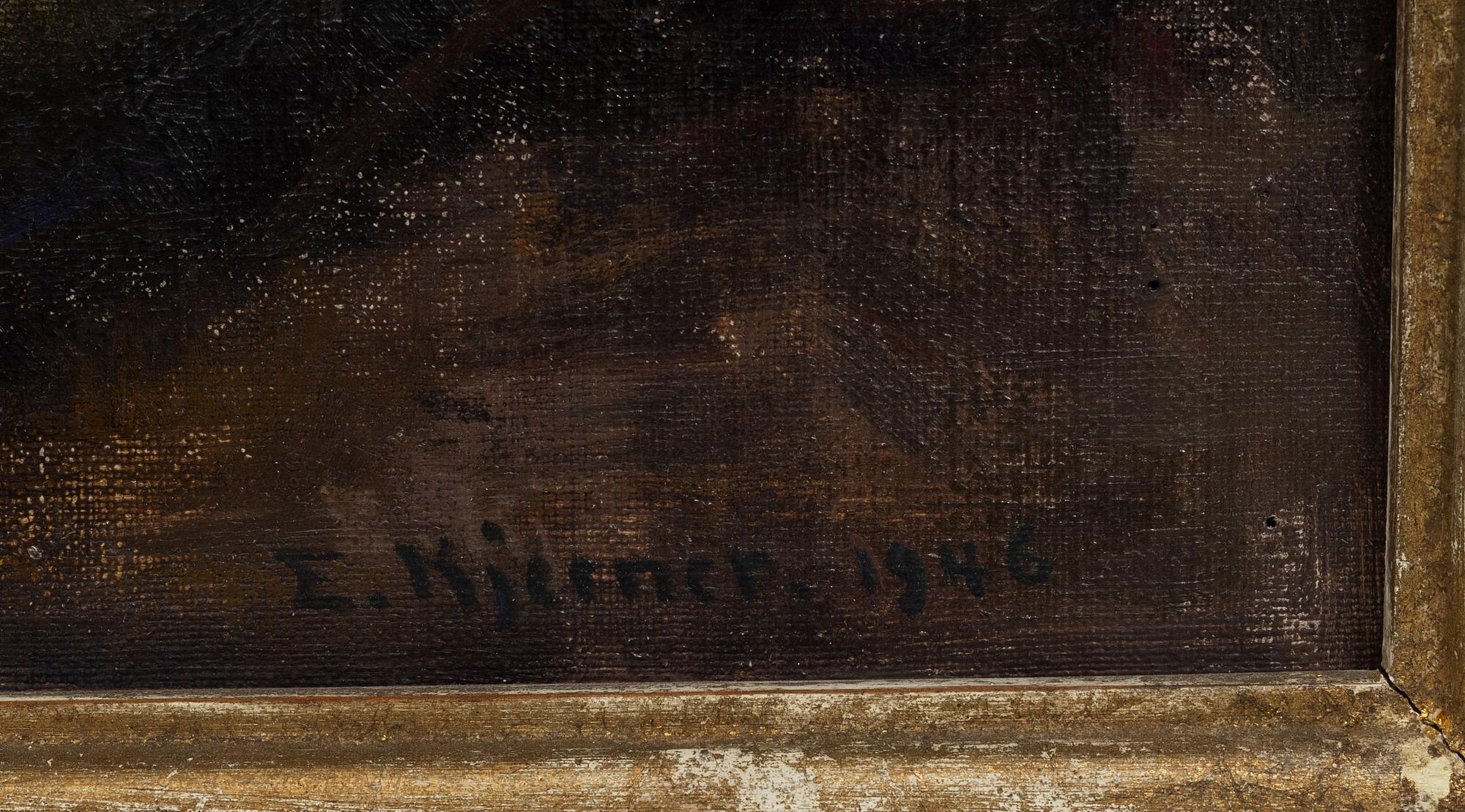 Esther Kjerner, "Stilleben m. sydfrukter".
