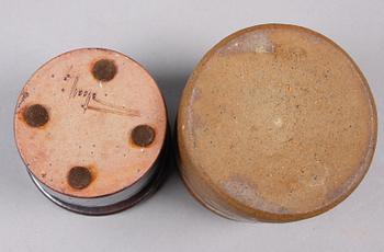 VASER, 3 st, stengods, Rolf Palm samt Claes Thell.