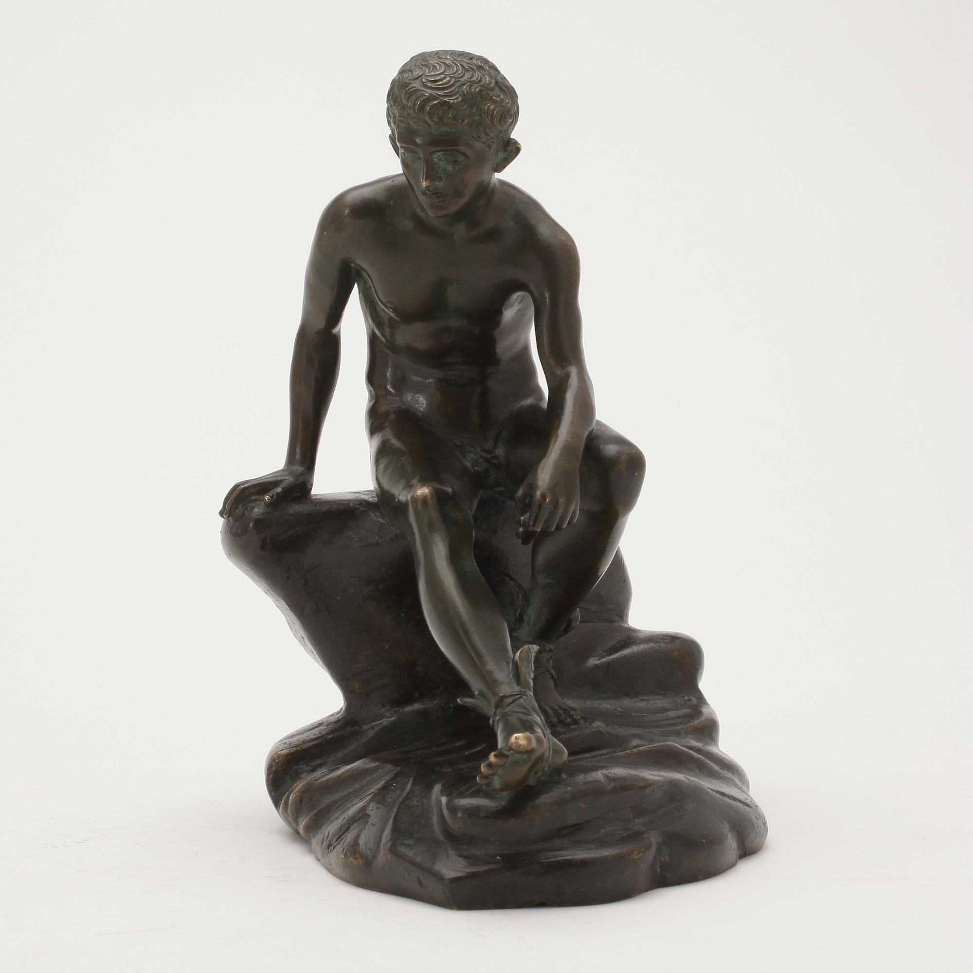 SKULPTUR, patinerad brons, 1900-tal.