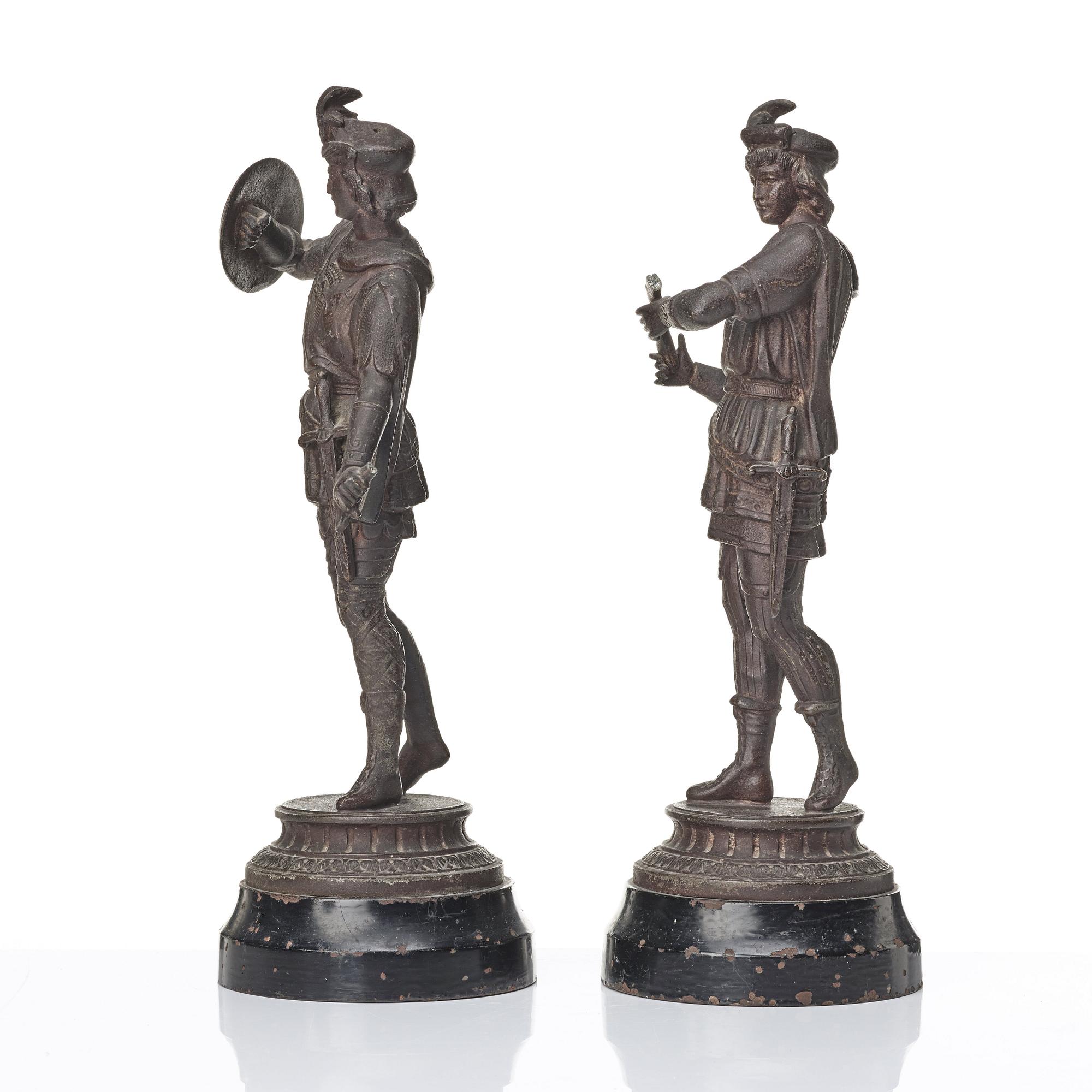 BORDSFIGURER, ett par, 1800-talets slut.