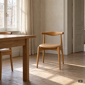 Hans J. Wegner, four chairs, CH20, Carl Hansen & Søn, Denmark.