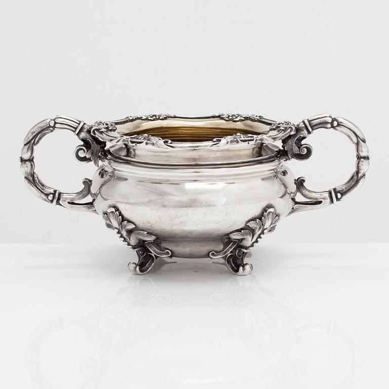 Sockerskål, silver, S:t Petersburg 1849.