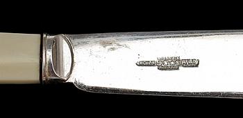 FISKBESTICK, 24 delar, pläter, Sheffield, England 1900-tal.