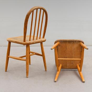 BARNSTOLAR, 4 st, Edsbyverken, 1900-talets mitt.