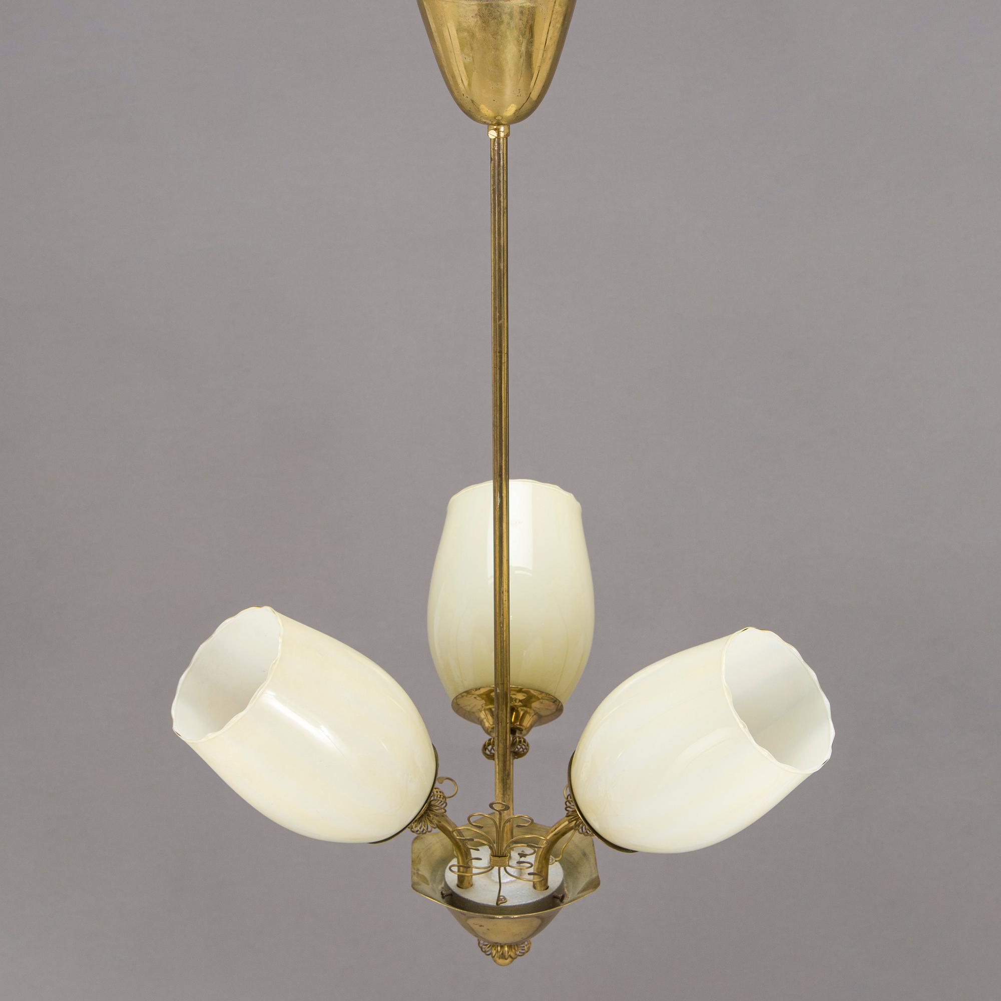 A mid 20th- century pending light for Stockmann.