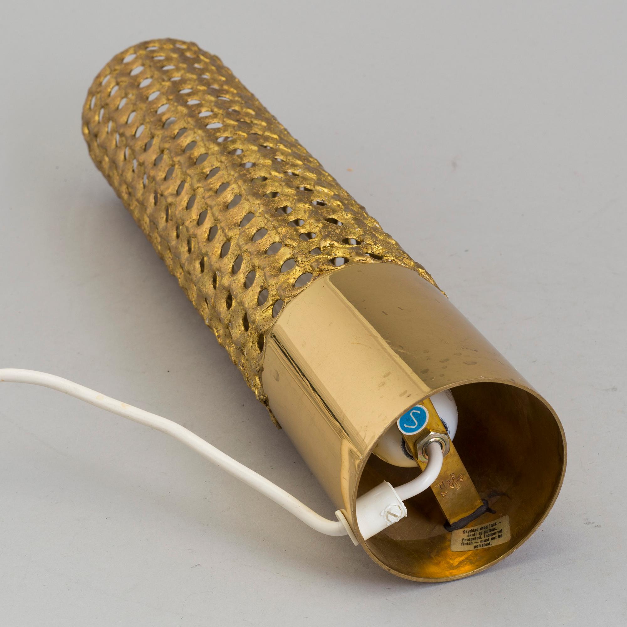 PIERRE FORSELL, table lamp, brass, Skultuna, second half of the 20th century.