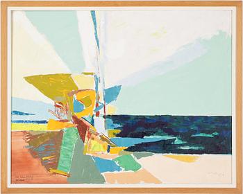 TAGE HEDQVIST, olja på duk. Signerad med dedikation.