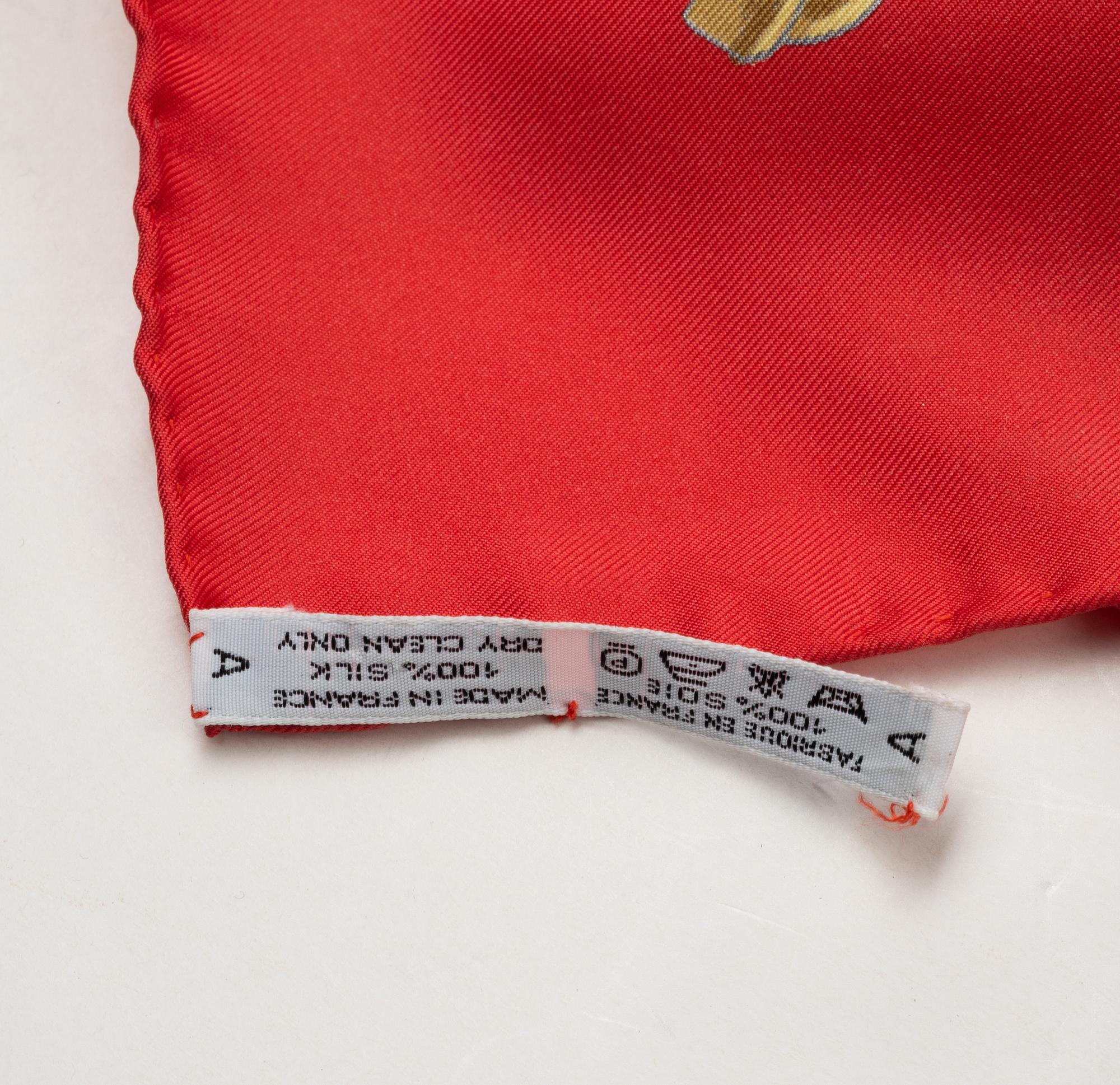 Hermès, scarf, "Marine et Cavalerie".