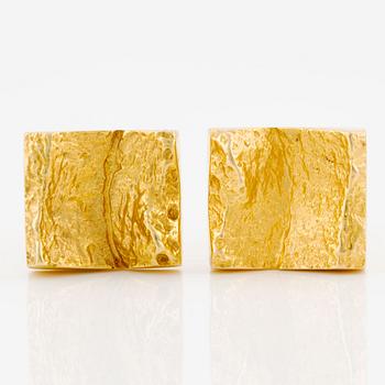 Cufflinks, one pair, 18K gold.