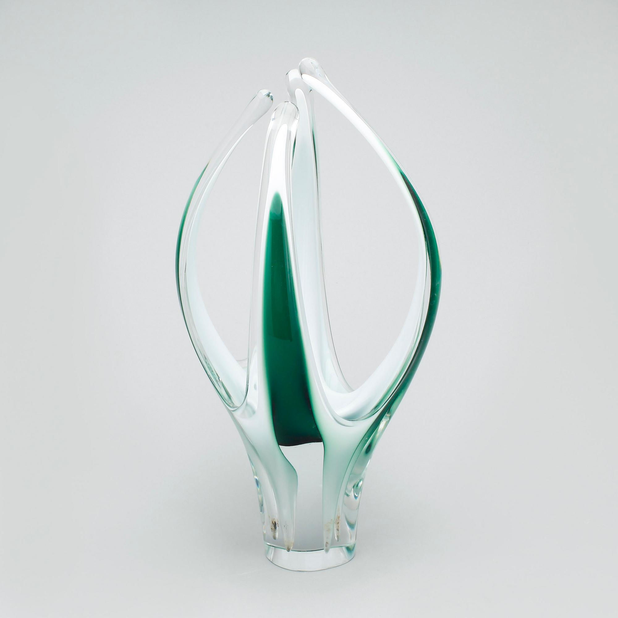 VAS, glas, "Coquille", Paul Kedelv, Flygsfors, sign o dat -62.