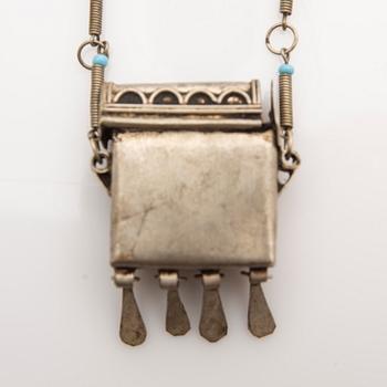 Casket, silver, possibly Morocco, 20th century.