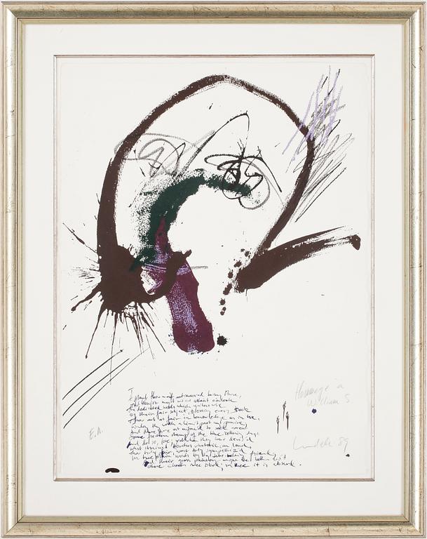 ULF LUNDELL, färglitografi, E.A. signerad.