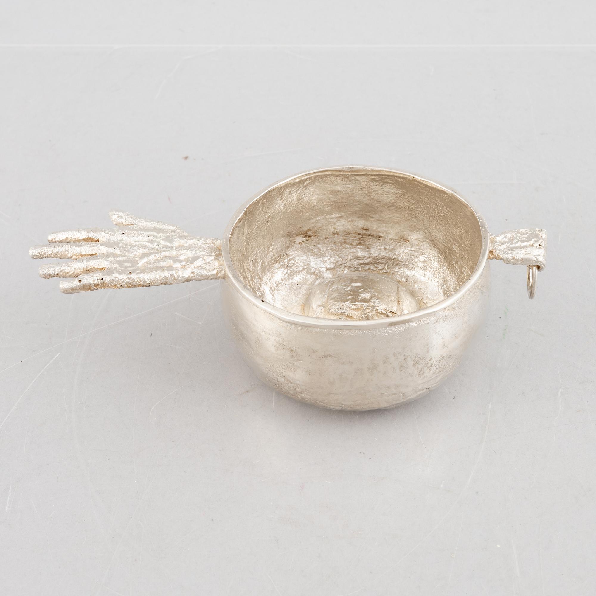 A silver drinking cup, no marks, Lars Arby, Stockholm, Sweden.