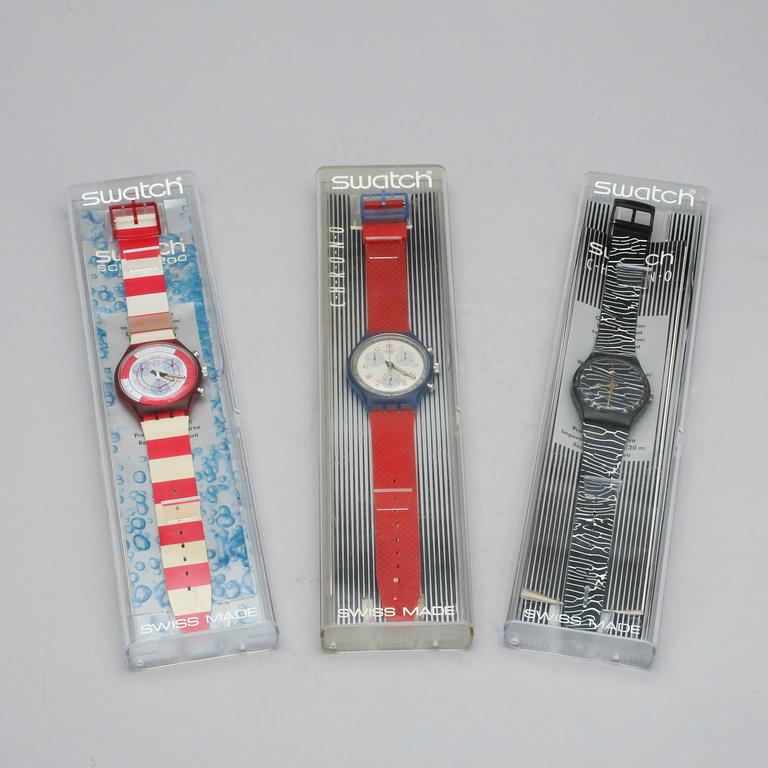 ARMBANDSUR, 3 st, Swatch, Schweiz.