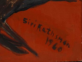 Siri Rathsman, oil on canvas, signerad and dated 1960.