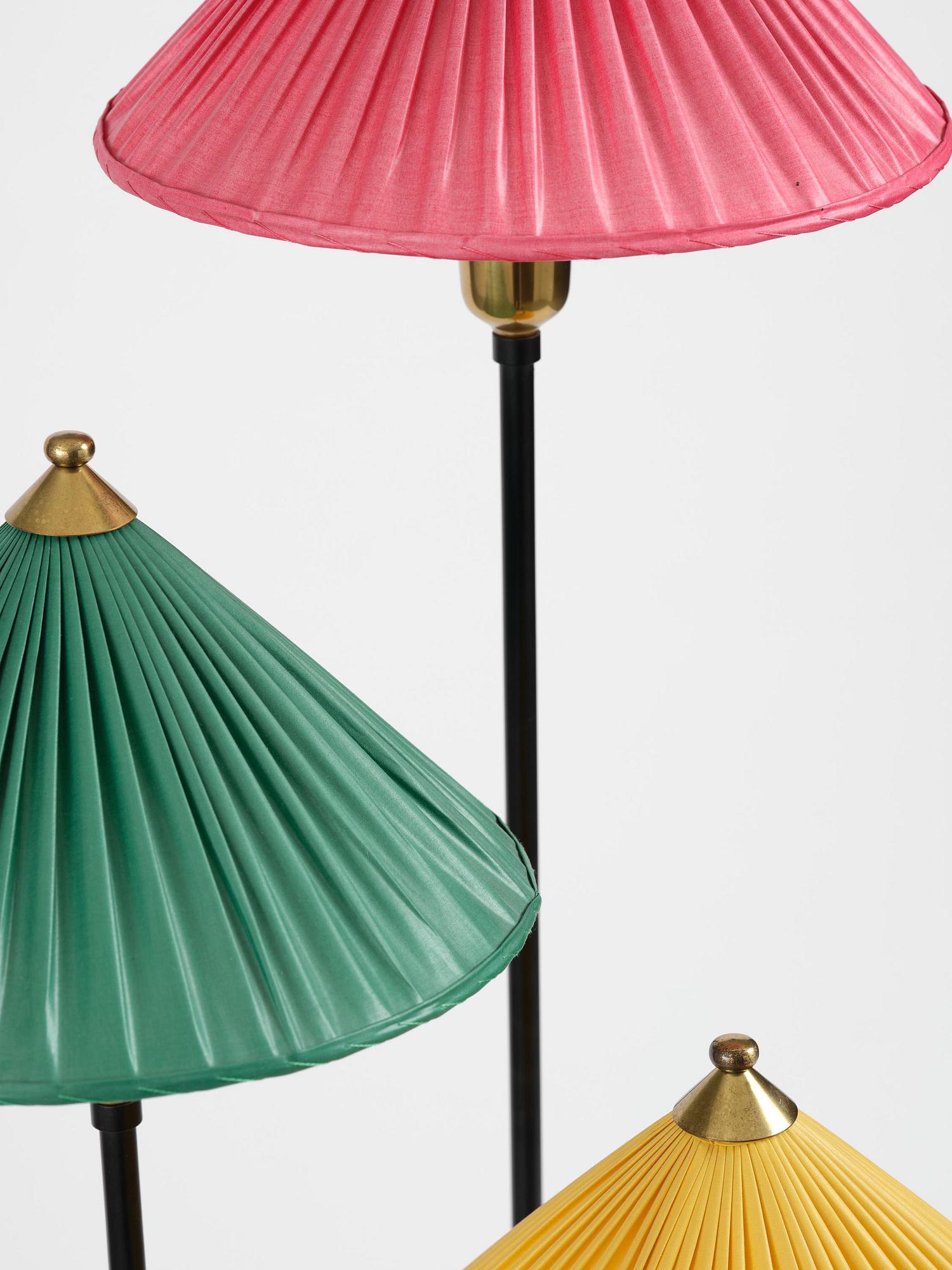 Josef Frank, a "Kinalampan" (China Hat) floor lamp model "2599", Firma Svenskt Tenn, Sweden, 1950s-60s.