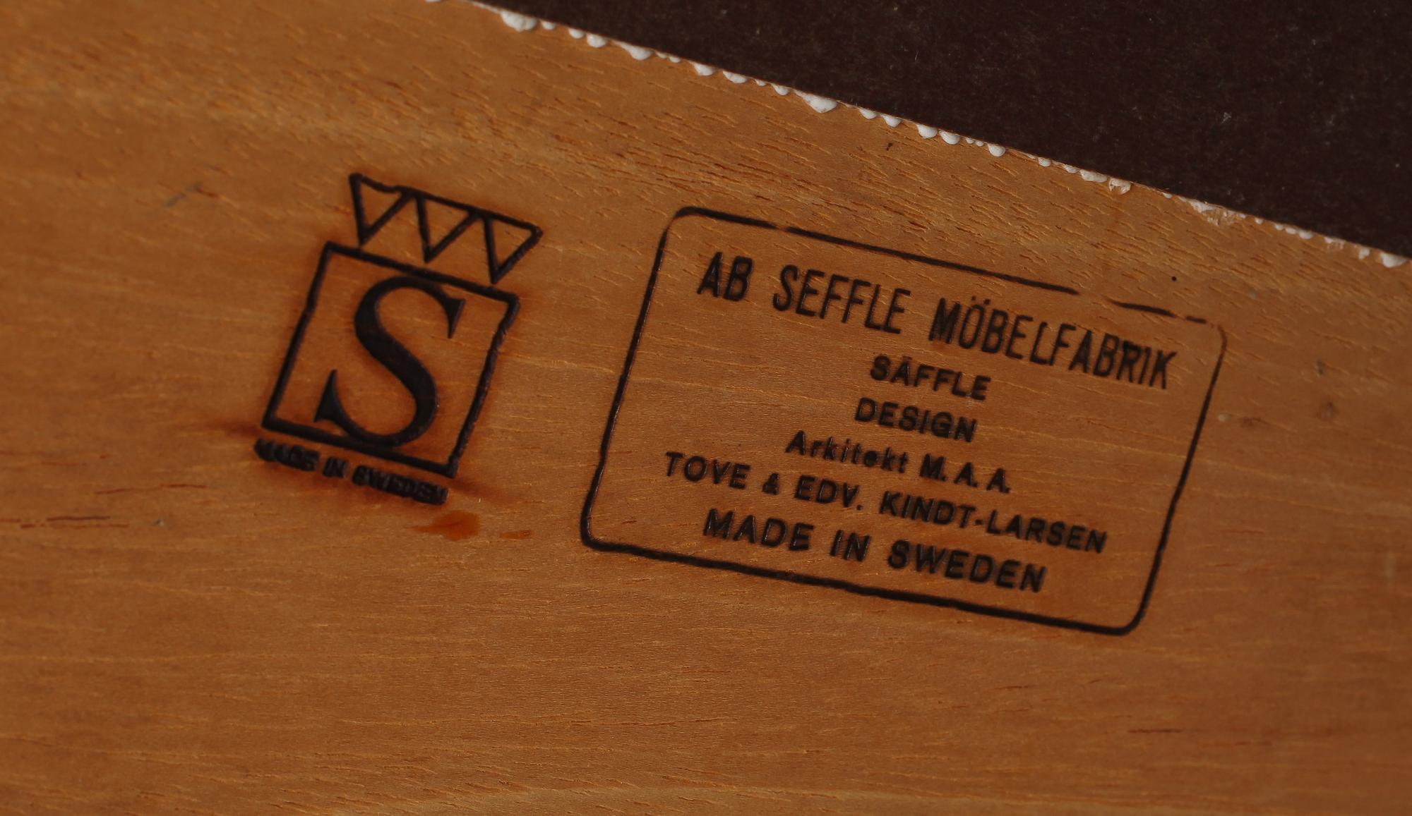 SOFFBORD, Tove & Edvard Kindt-Larsen, Säffle möbelfabrik, 1950/60-tal.