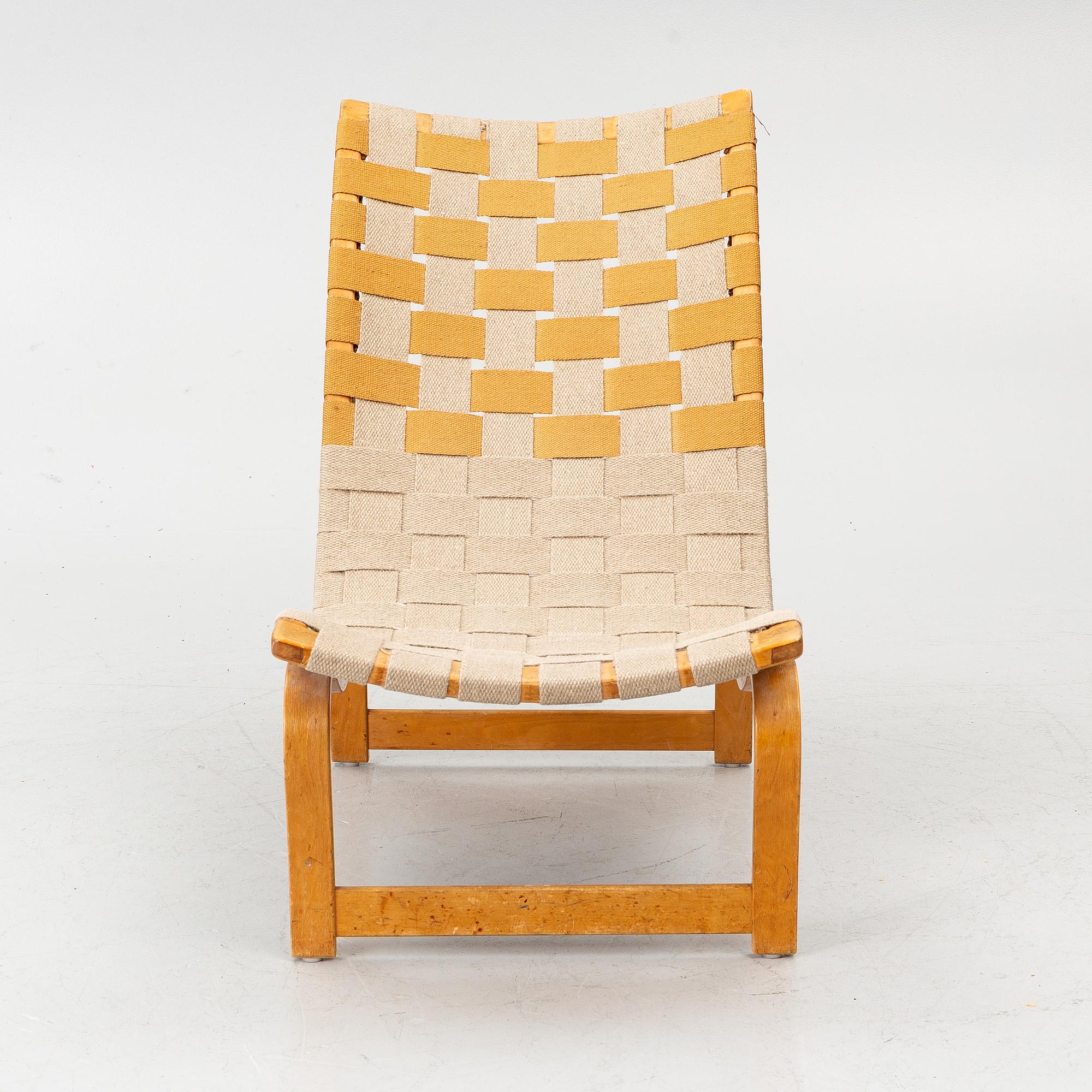 Bruno Mathsson, Lounge chair, model 36, Karl Mathsson, Värnamo 1938.