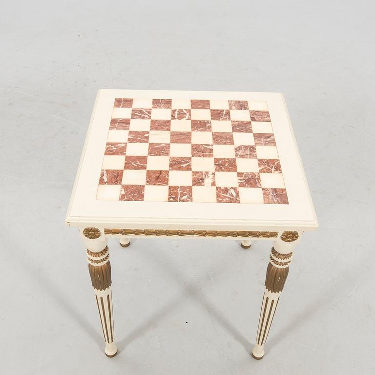 Chessboard, late Gustavian style, first half of the 20th century.