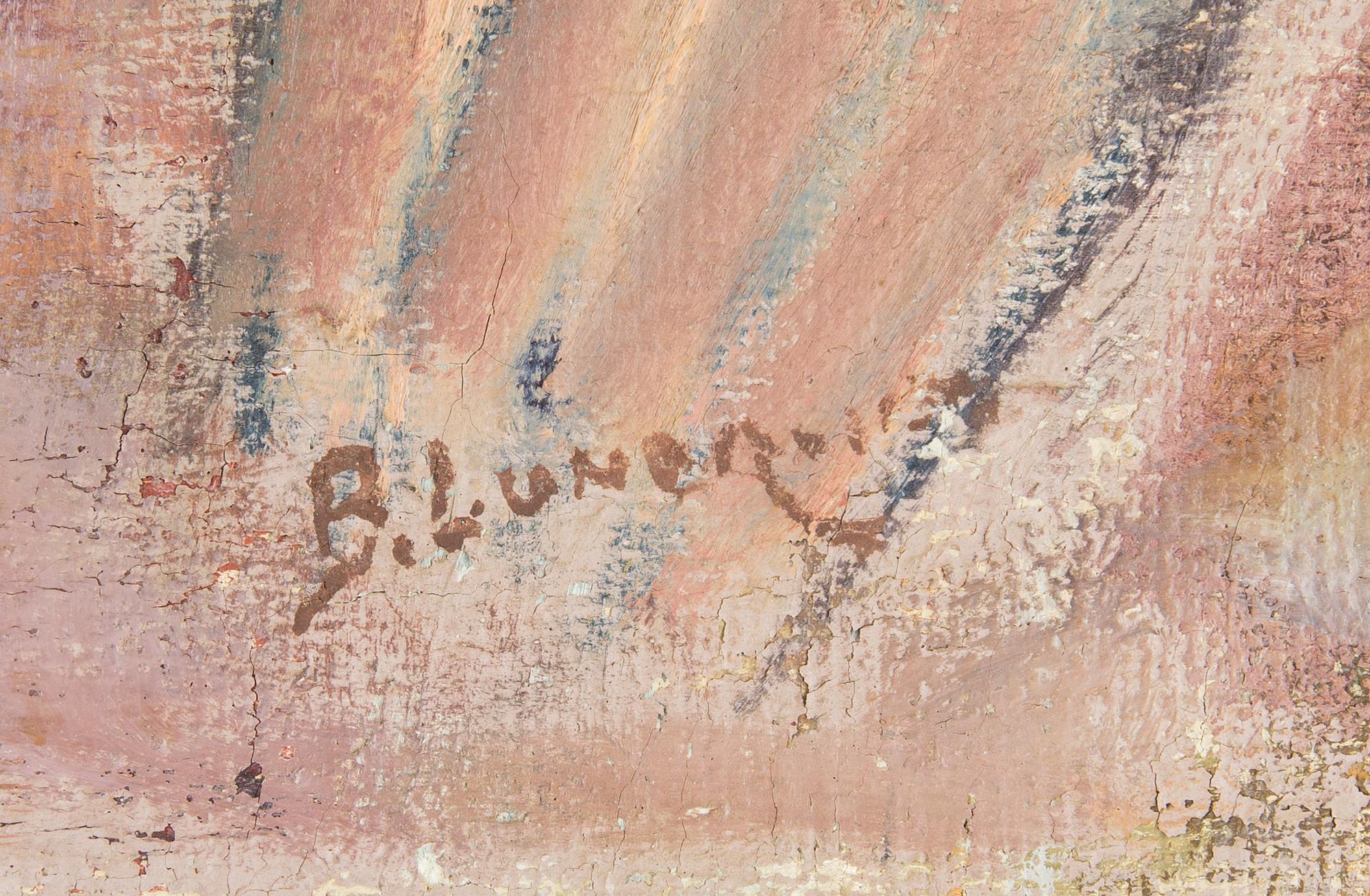 BRITT LUNDGREN, olja på duk, signerad.